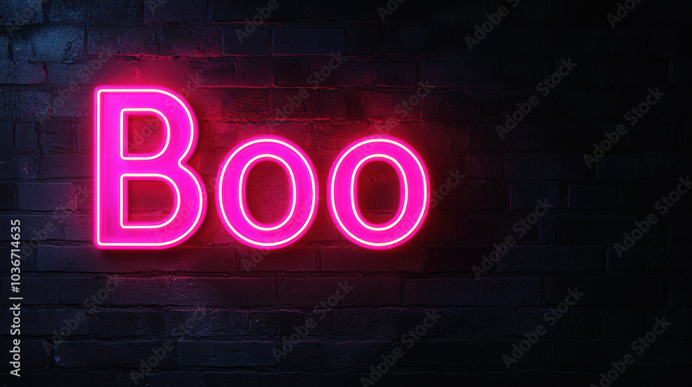 A neon sign displaying the word A neon sign displaying the word