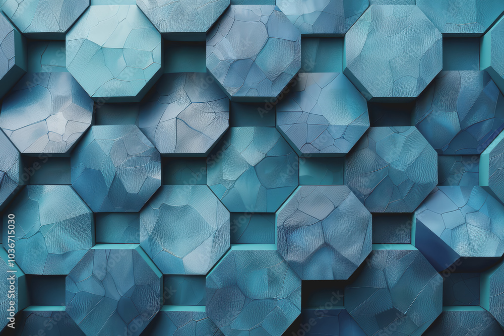 Digital Turquoise Hexagon Abstract Clean Background. Digital Turquoise Hexagon Abstract Clean Background.