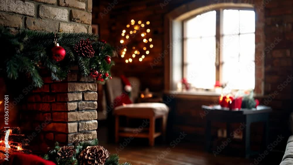 Christmas Eve Charm: Fireplace Mantle Adorned for Santa Christmas Eve Charm: Fireplace Mantle Adorned for Santa