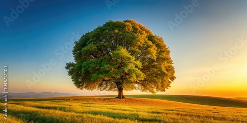 Majestic Alone Beech Tree in Minimalist Photography, Capturing Natureâ€™s Elegance, Solitary Beauty, Tranquility, Serene Landscapes, and Peaceful Outdoor Scenes for Relaxation and Reflection