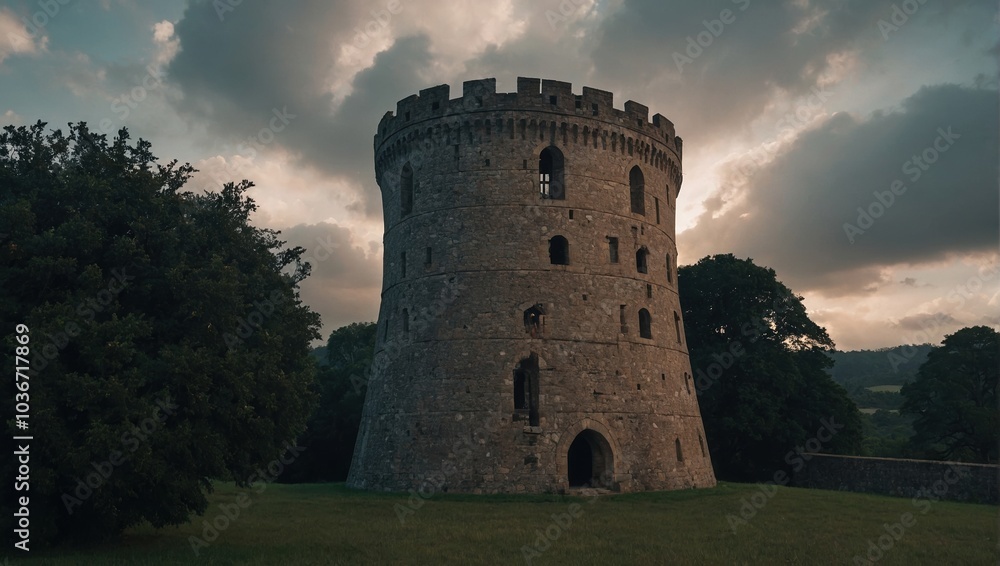 The archer tower stands tall, a beacon of hope for future generations to cherish The archer tower stands tall, a beacon of hope for future generations to cherish