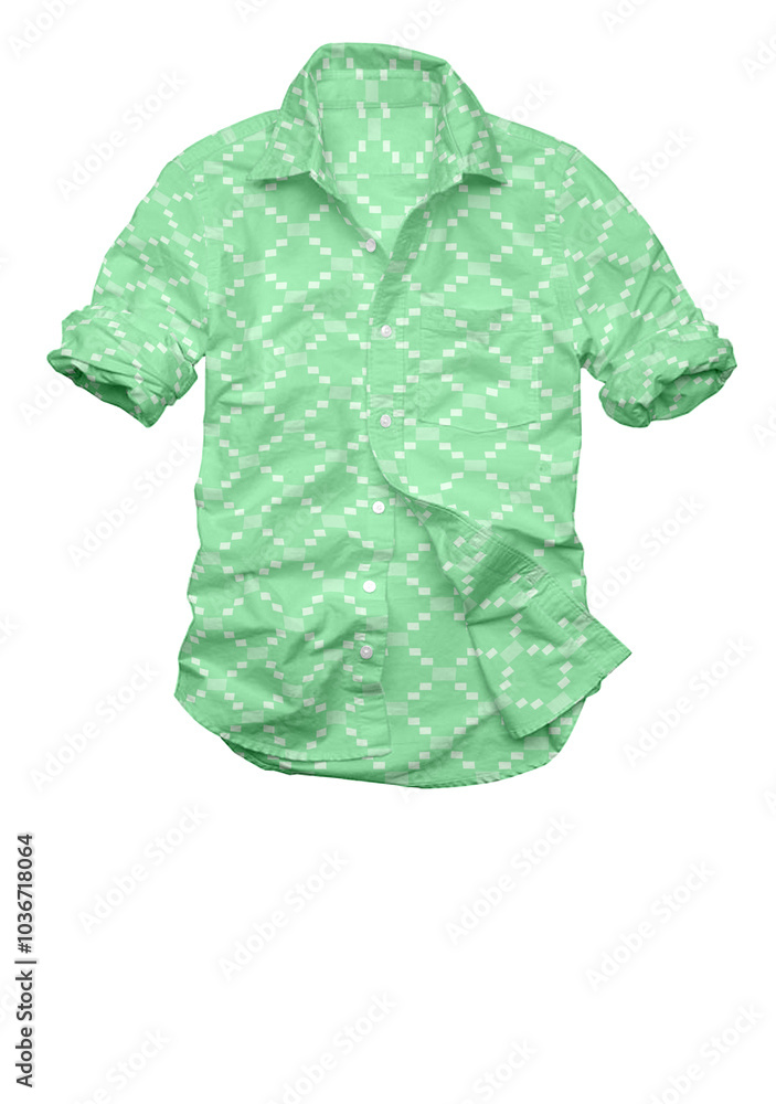 3D illustration summer causal shirt with cotton material soft finishing. 3D illustration summer causal shirt with cotton material soft finishing.