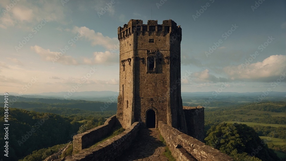 The archer tower stands tall, a reminder of the enduring spirit of the community The archer tower stands tall, a reminder of the enduring spirit of the community