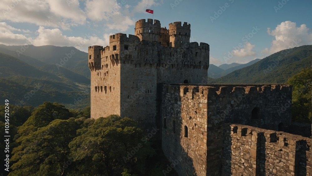 The archer tower symbolizes hope and resilience for the future The archer tower symbolizes hope and resilience for the future
