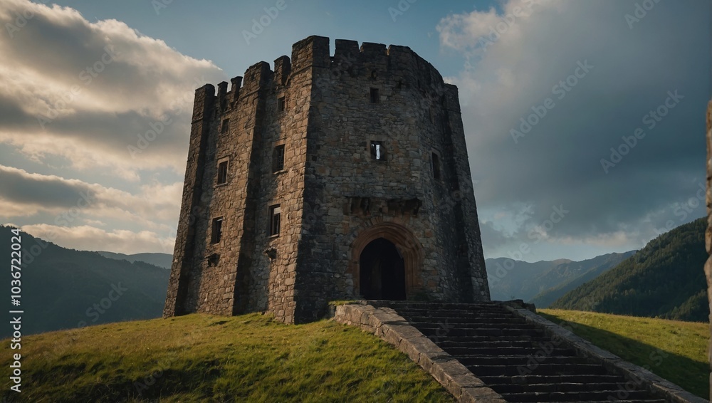 The archer tower symbolizes resilience, standing tall against the challenges of time The archer tower symbolizes resilience, standing tall against the challenges of time
