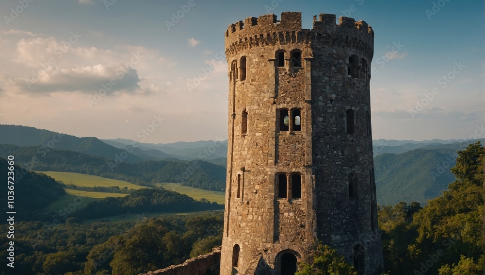 The archer tower tells stories of ancient heroes and their valor The archer tower tells stories of ancient heroes and their valor
