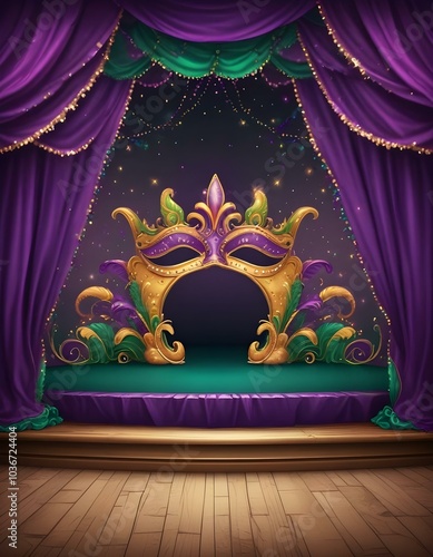 Colorful Mardi gras brazilian carnaval party background for poster or flyer basic  photo