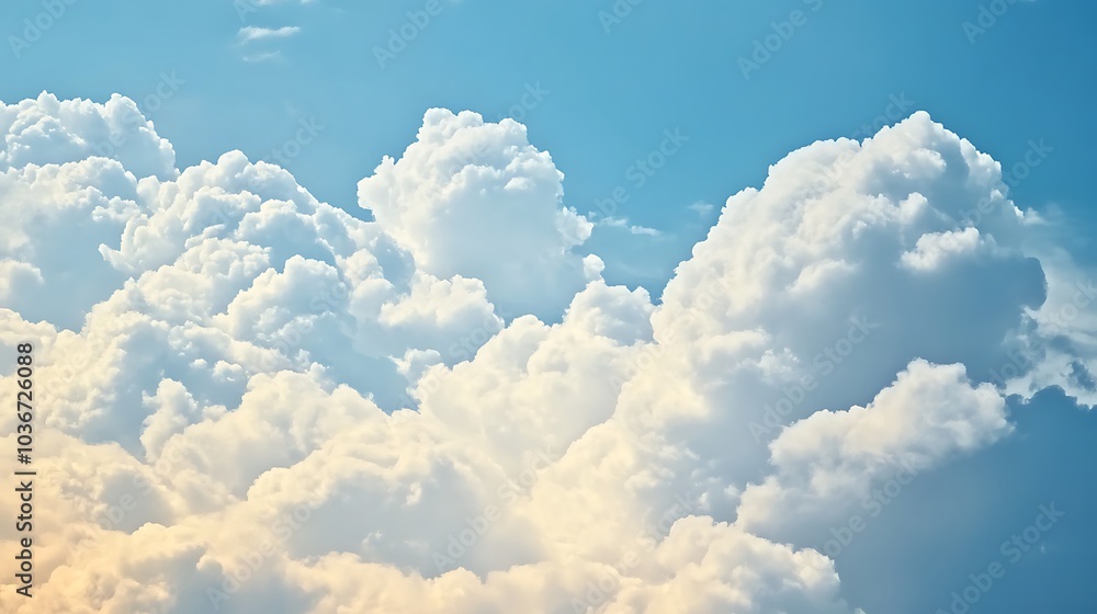 White Fluffy Clouds Against Blue Sky White Fluffy Clouds Against Blue Sky