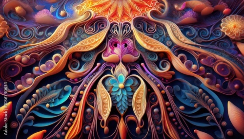 Wallpaper Mural Abstrakte Welt farbig Torontodigital.ca