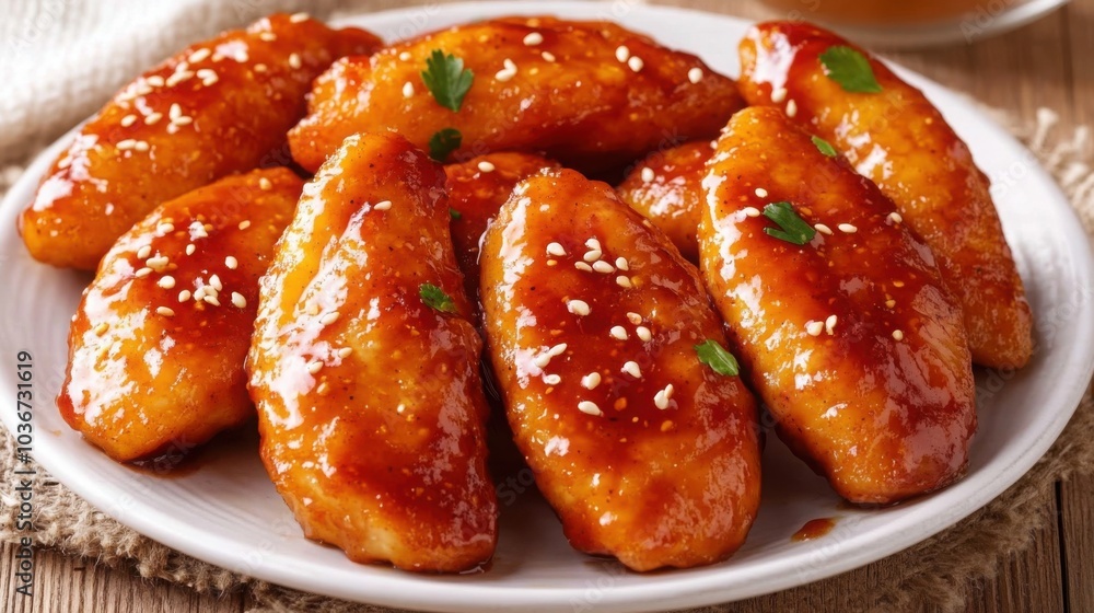 Tender Vegan Seitan Slices in Rich Sauce Tender Vegan Seitan Slices in Rich Sauce