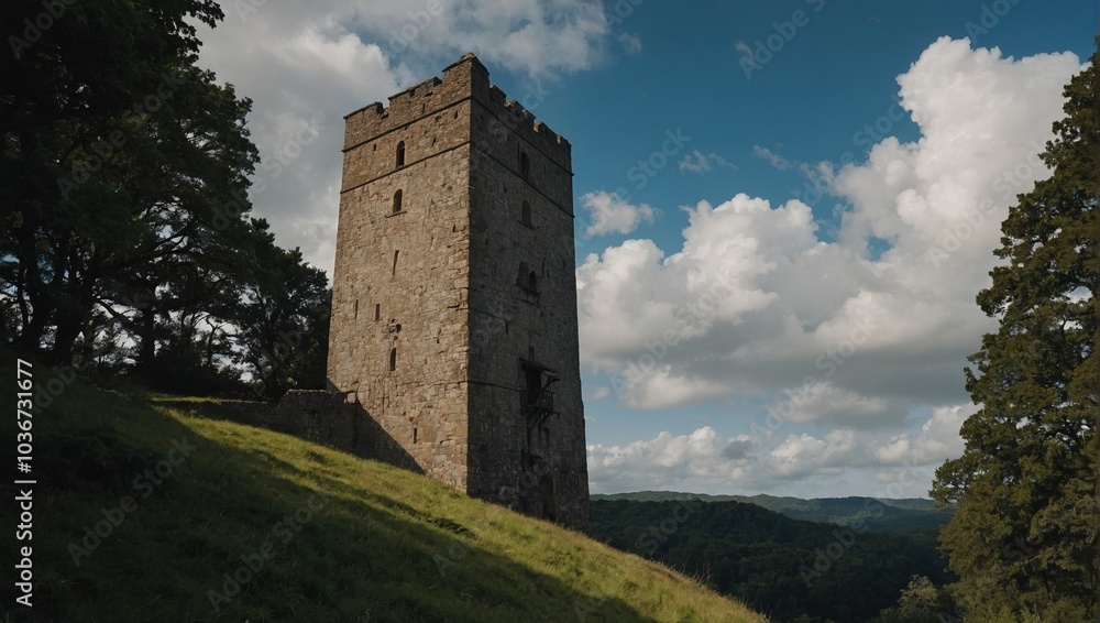 The archer tower's stone facade holds secrets of a glorious past The archer tower's stone facade holds secrets of a glorious past