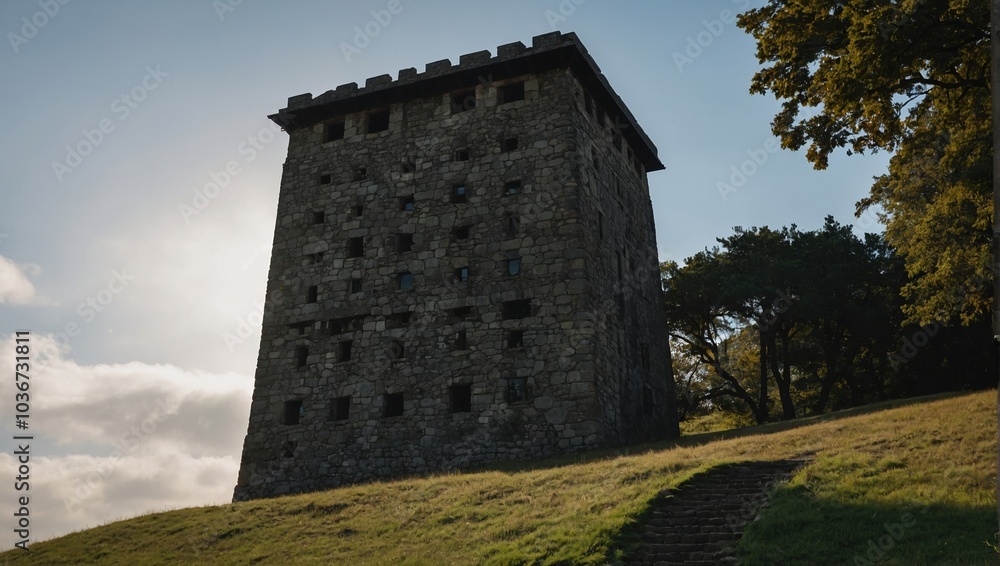 The archer tower's stone walls echo stories of legendary heroes and their valor The archer tower's stone walls echo stories of legendary heroes and their valor
