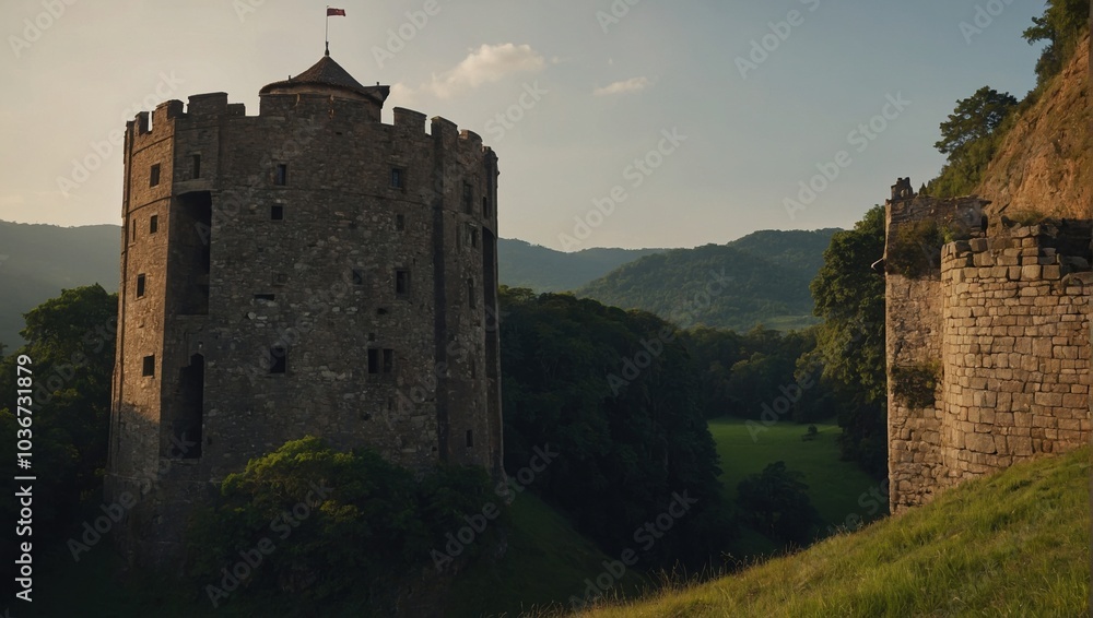 The archer tower's stone walls hold tales of bravery and adventure The archer tower's stone walls hold tales of bravery and adventure