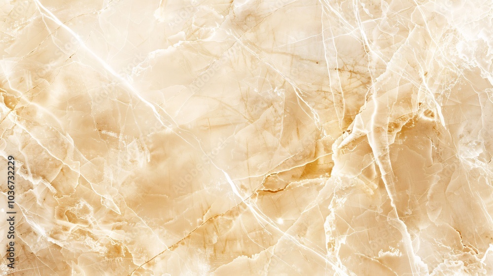 Fototapeta premium Warm beige marble with soft and intricate veining and a refined appearance