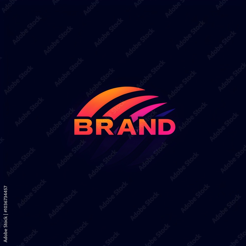 Brand Logo Design: Vibrant Gradient Emblem Brand Logo Design: Vibrant Gradient Emblem