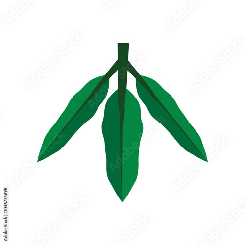 Green leaf ecology nature element vector icon, Leaf Icon, green leaf ecology nature element vector