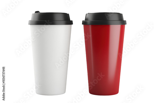 Wallpaper Mural A Collection of Stylish Travel Mugs Isolated on a transparent Background Perfect for Daily Use and Gifting Torontodigital.ca