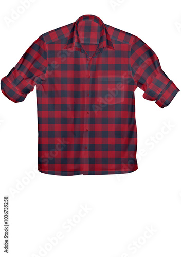 3d illustration autumn season men casual shirt with cotton material soft finishing.