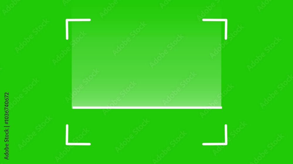 QR Code Scanner Animation on green screen. Futuristic barcode quick-response code scanning Bar. Chroma key