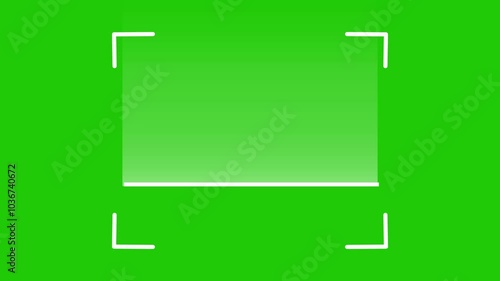 QR Code Scanner Animation on green screen. Futuristic barcode quick-response code scanning Bar. Chroma key