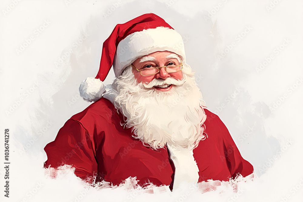Jolly Santa Claus with joyful expression Jolly Santa Claus with joyful expression