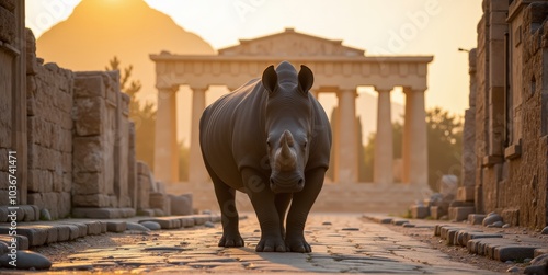 rhinoceros in Athen