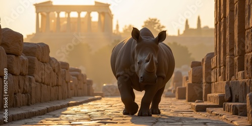 rhinoceros in Athen