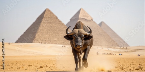 sphinx and pyramid