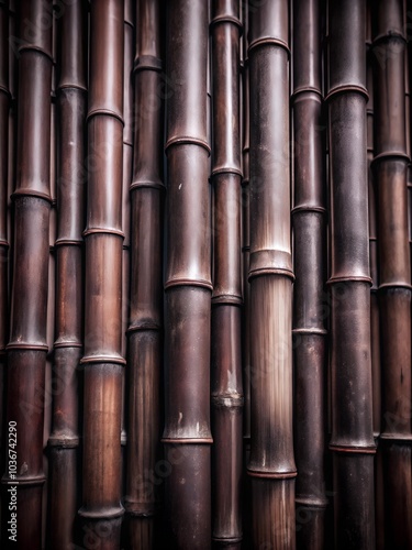 background of dark bamboo stems evenly spaced throughout the background