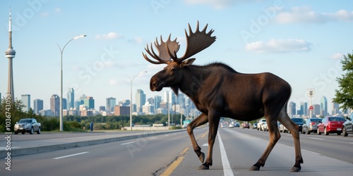 deer on the road