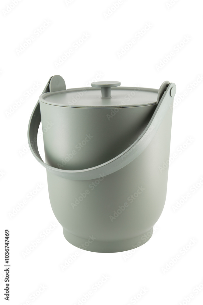 plastic bucket isolated on white background plastic bucket isolated on white background