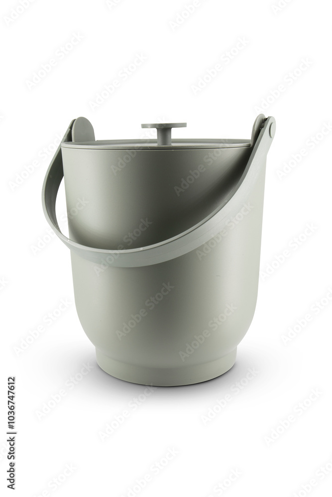 plastic bucket isolated on white background plastic bucket isolated on white background