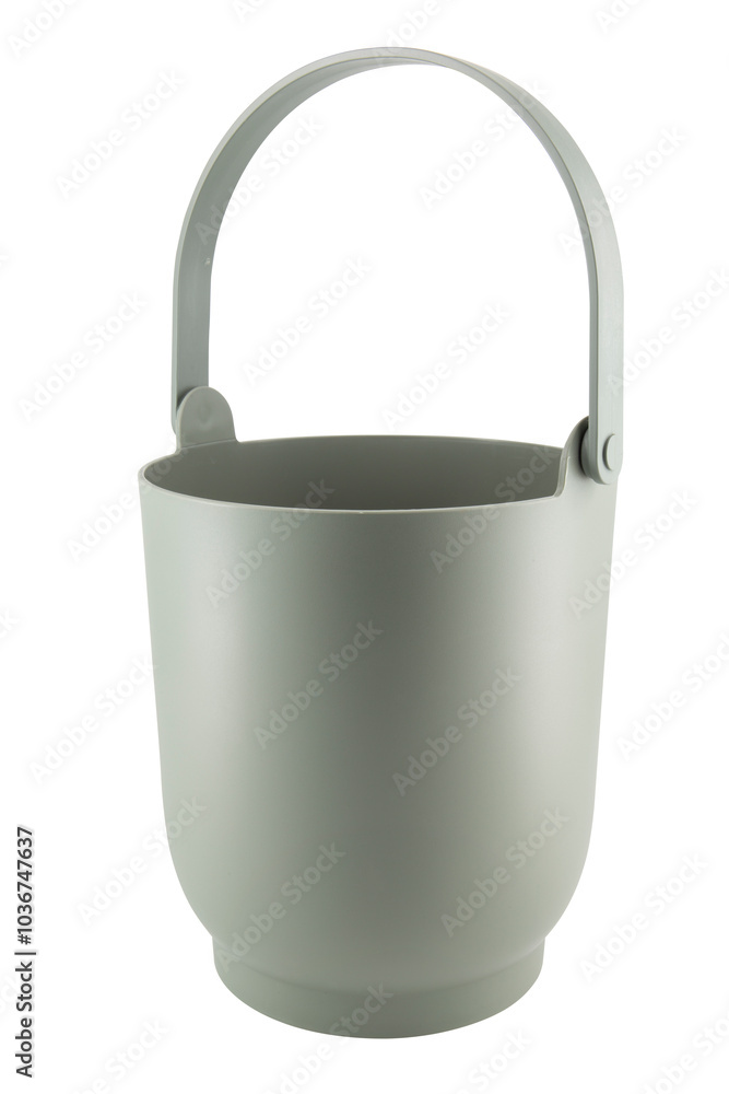 plastic bucket isolated on white background plastic bucket isolated on white background