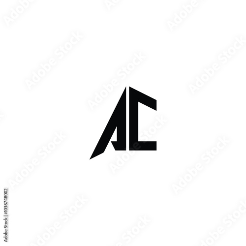 AC monogram logo design letter text name symbol monochrome logotype alphabet character simple logo