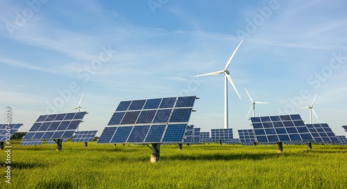 Wind and solar energy field