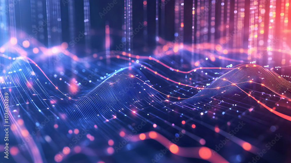 Obraz premium fiber optic background