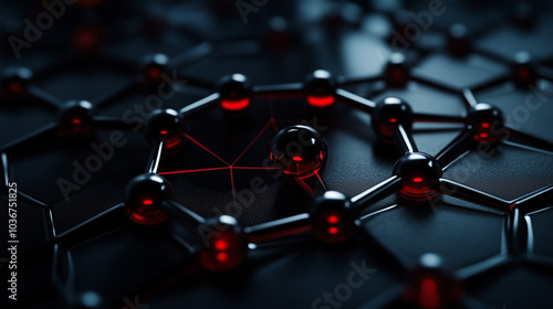 molecular structure under the microscope