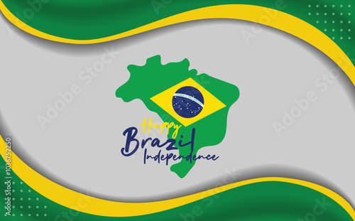 Brazil independence day . national day of brasil . perfect for website, poster, banner , art . 7 September . holiday day of brazil independence day vector illustration on white background