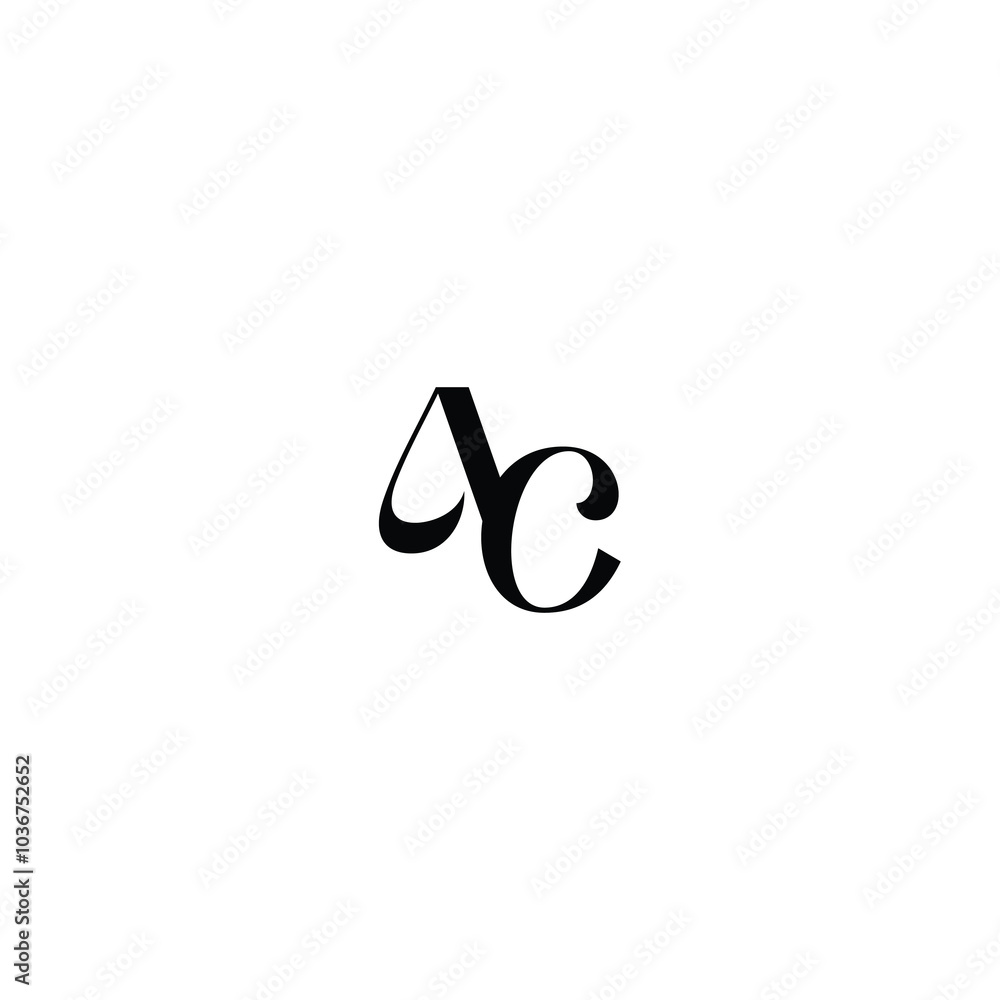 AC monogram logo design letter text name symbol monochrome logotype alphabet character simple logo AC monogram logo design letter text name symbol monochrome logotype alphabet character simple logo