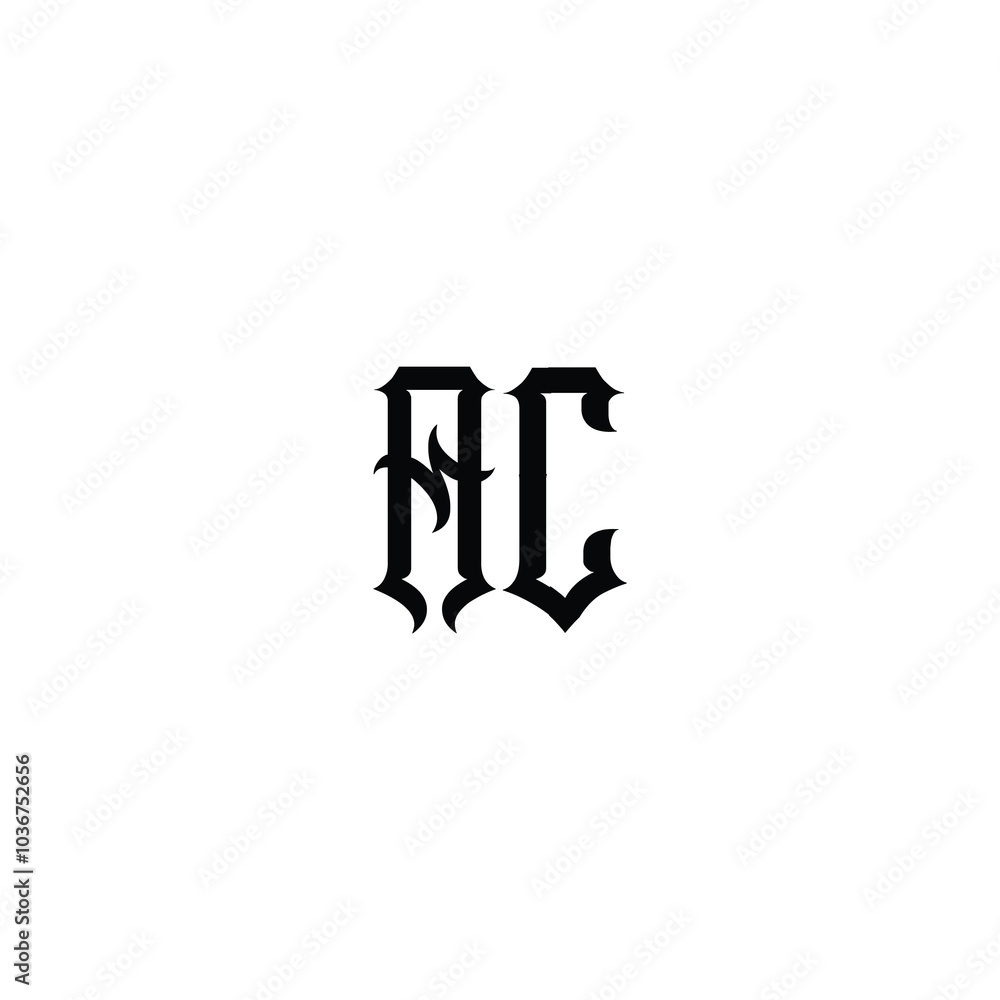 AC monogram logo design letter text name symbol monochrome logotype alphabet character simple logo AC monogram logo design letter text name symbol monochrome logotype alphabet character simple logo