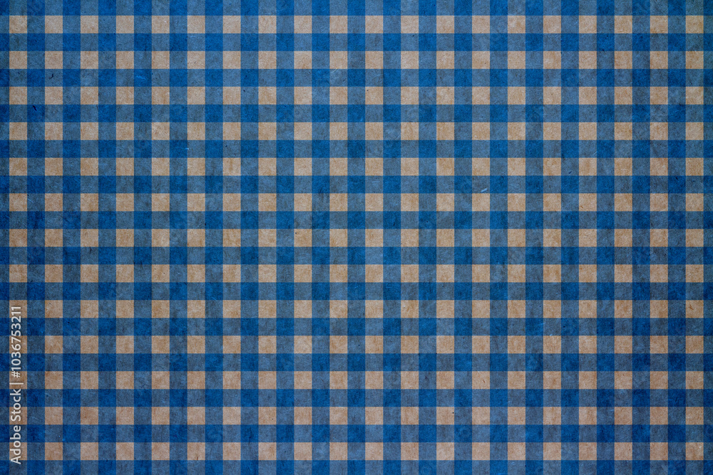 Blue plaid kraft paper Blue plaid kraft paper