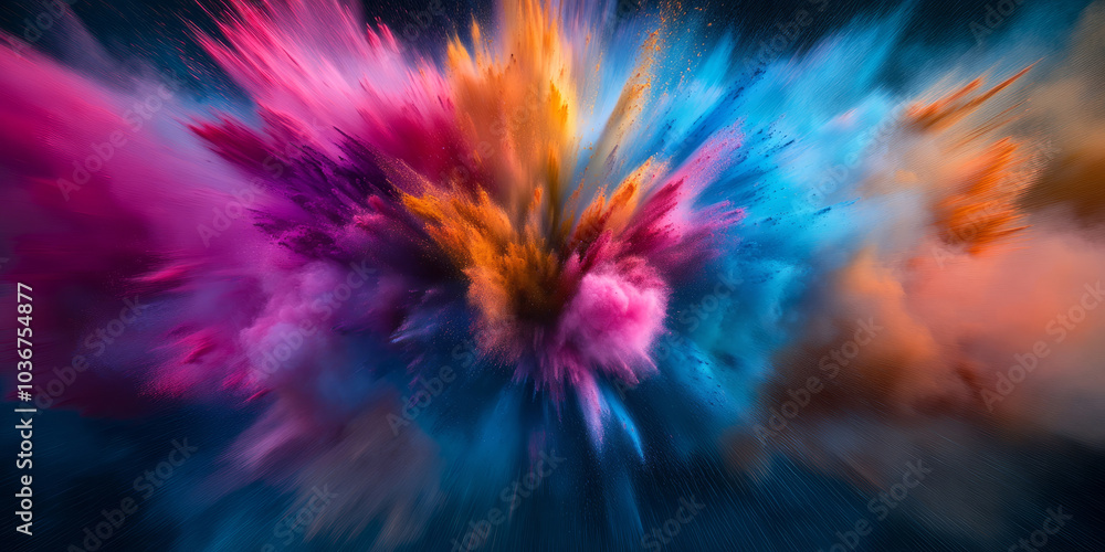 Color Explosion with Powder Color Explosion with Powder
