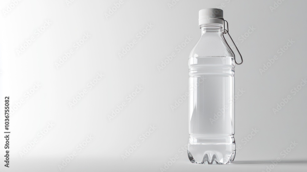 Clear Water Bottle with Carabiner Clear Water Bottle with Carabiner