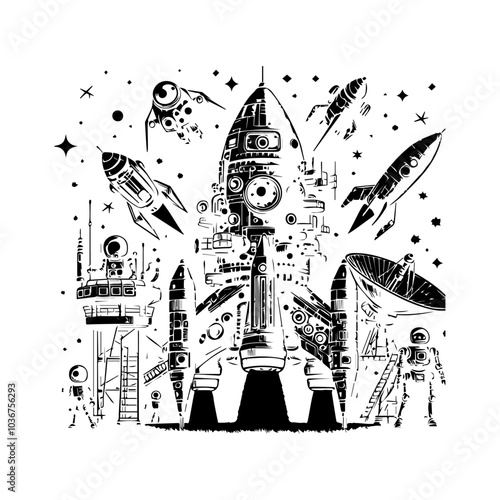 Science Fiction Day Silhuette