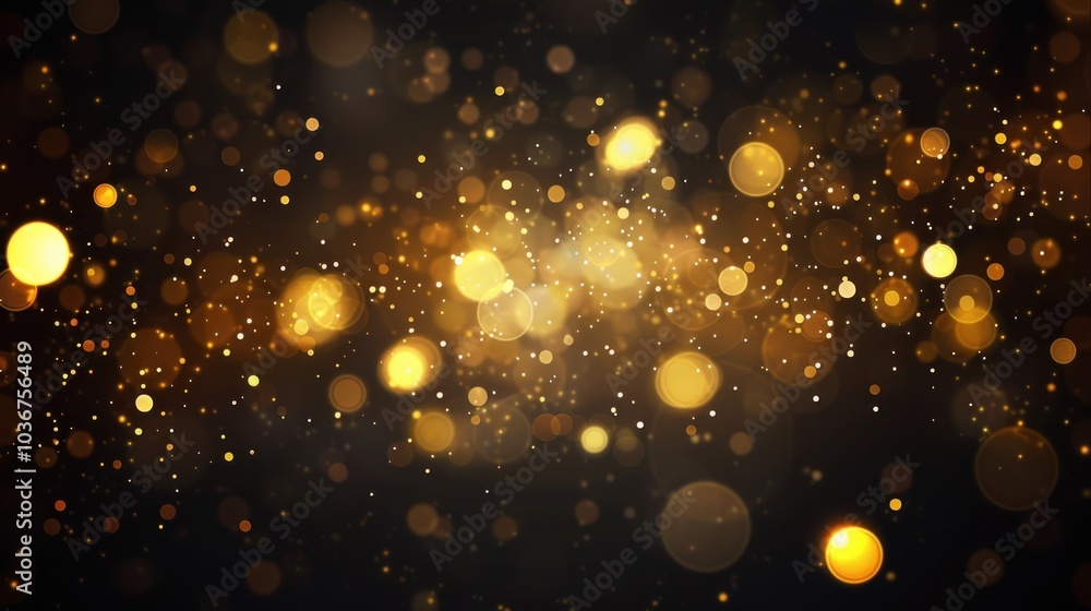 Fototapeta premium Golden Bokeh Background
