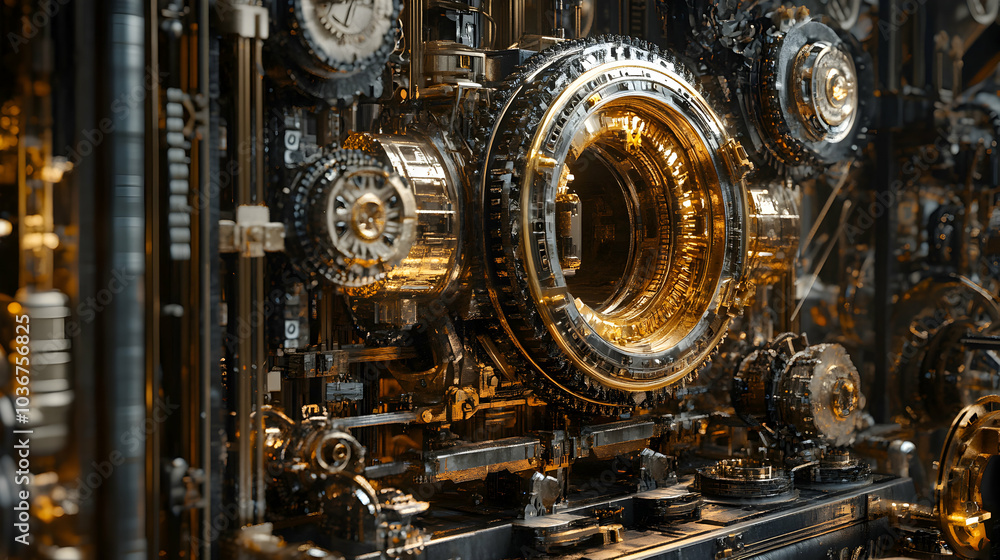 Intricate Steampunk Gears and Mechanisms in a Modern Design Intricate Steampunk Gears and Mechanisms in a Modern Design