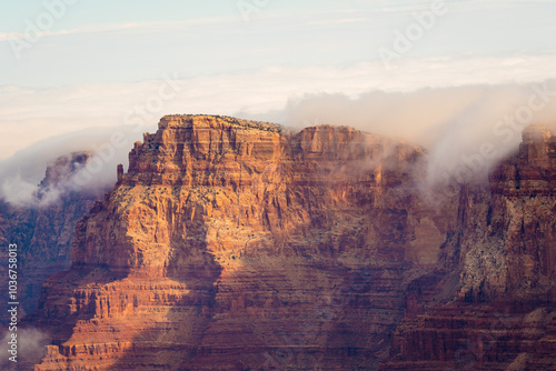 Clouds over the Edge of The Grand Canyon photo