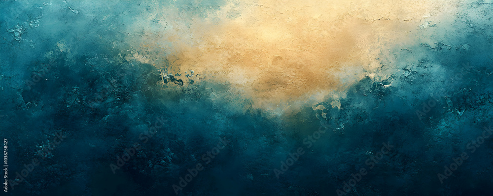 Abstract Textured Waves of Colors with a Touch of Gold and Teal Abstract Textured Waves of Colors with a Touch of Gold and Teal