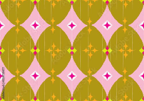 seamless ikat pattern design for fabric curtain mattresses clothing wallpaper textile ceramic background carpet floor blanket bolster pillow table cloth background ornament embroidery carpet