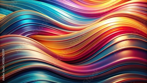 Abstract flowing background with wavy shapes